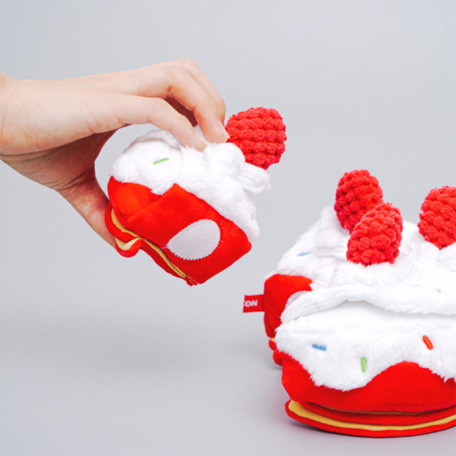 Bacon Box | Strawberry Cake Soft Plush Dog Nosework Toy - Woof² HK