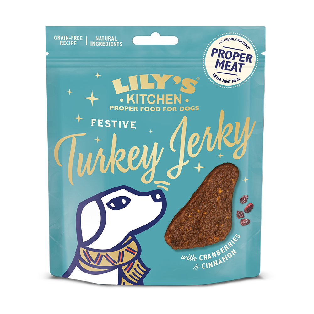 Lily's Kitchen Festive Christmas Turkey Jerky Dog Treats - Woof² HK