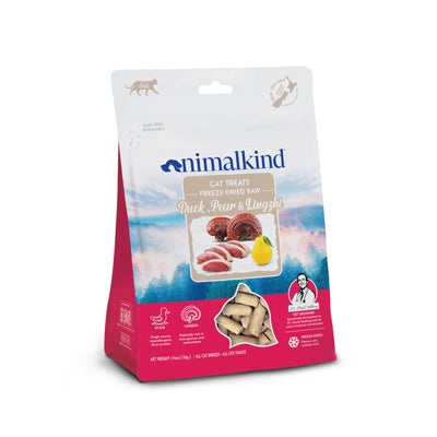 Animalkind Freeze-Dried Duck, Pear & Lingzhi Cat Treats - Woof² HK