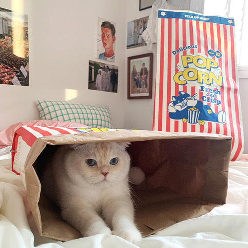 Bite Me | 	Popcorn Cat Paper Bags - Woof² HK