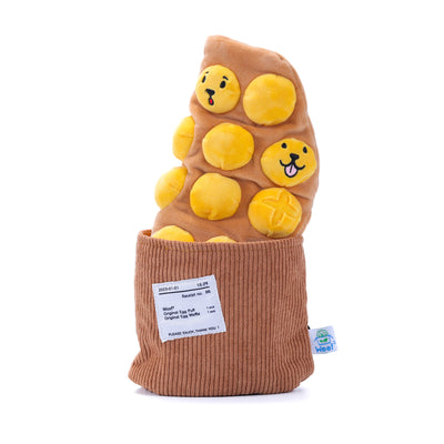 Woof² | HK Street Food 15% OFF Bundle [Egg Puff/Waffle + Curry Fishball Soft Plush Pet Toys]