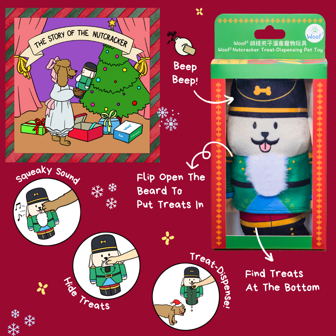 Woof² | Christmas Fairy Tale 10% OFF Bundle [Nutcracker + Mince Pie Soft Plush Pet Toys]