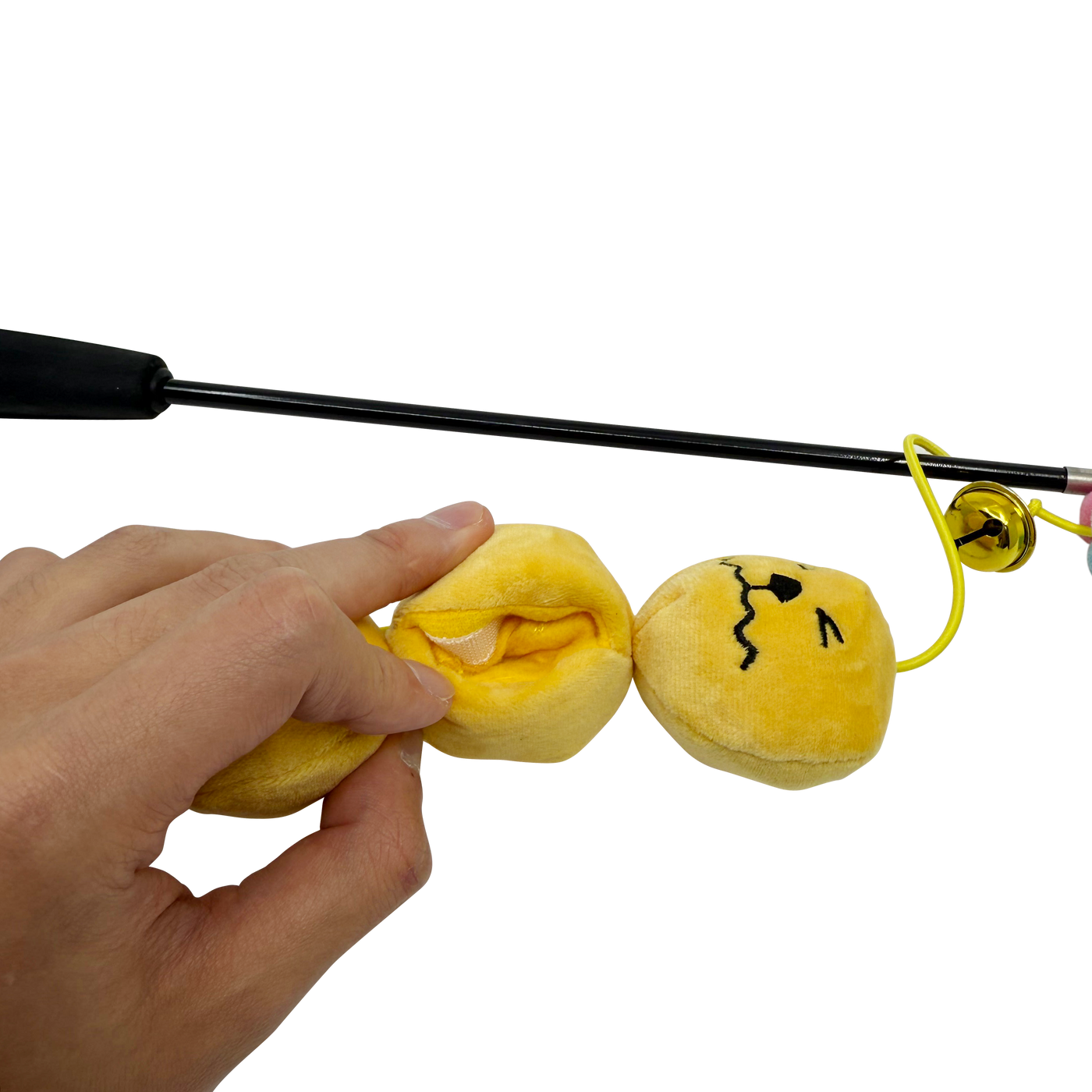 Meow² | Curry Fish Balls Soft Plush Cat Wand