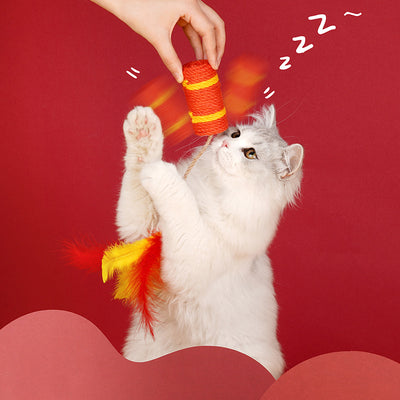 Chinese New Year Firecracker Cat Scratcher Toy - Woof² HK