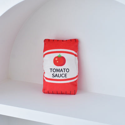 Tomato Sauce/Ketchup Soft Plush Dog Toy - Woof² HK