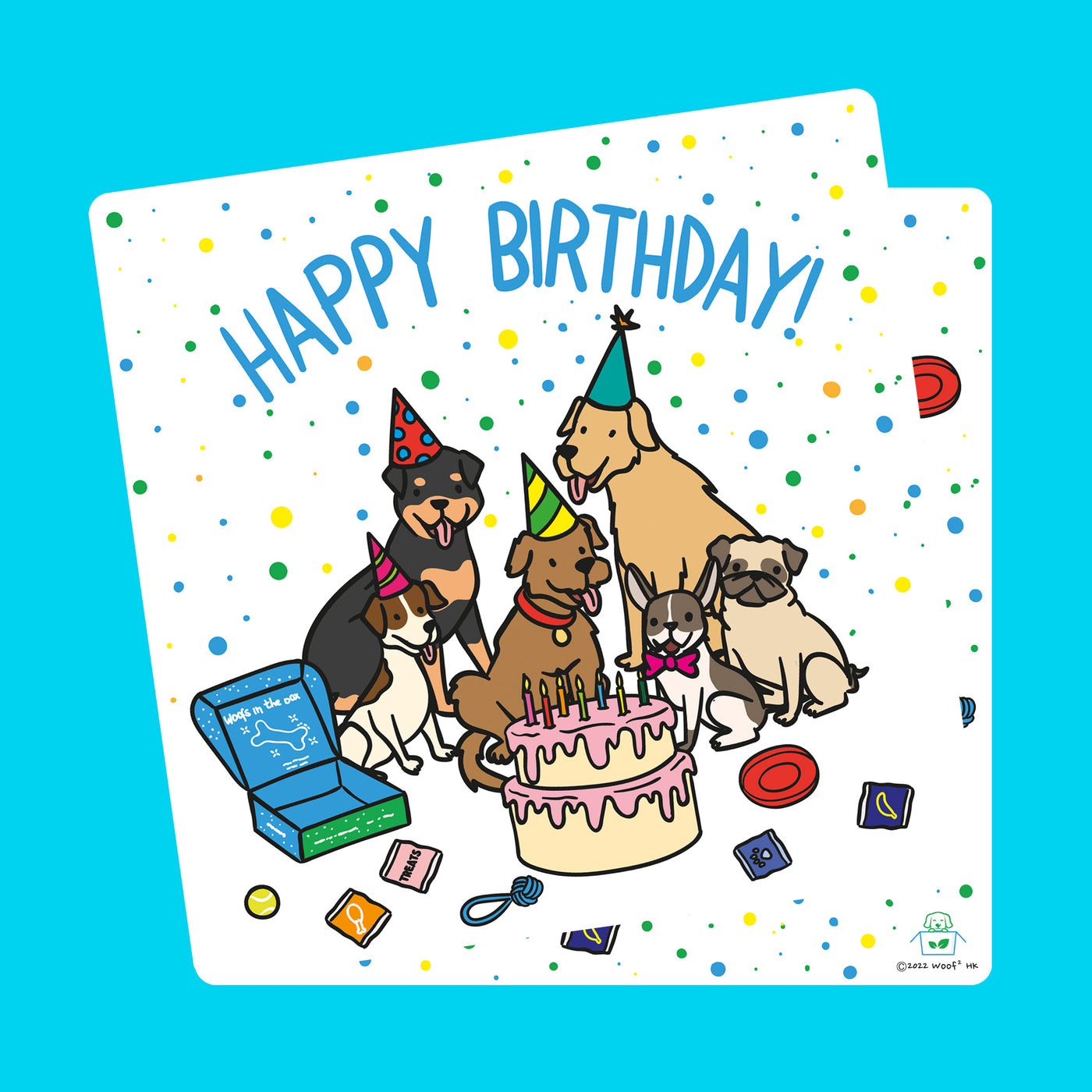 Woof² Happy Birthday Pawty Card - Woof² HK