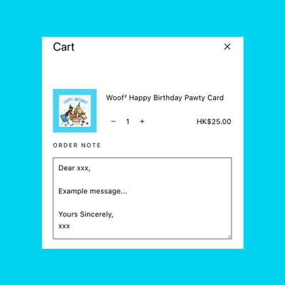 Woof² Happy Birthday Pawty Card - Woof² HK