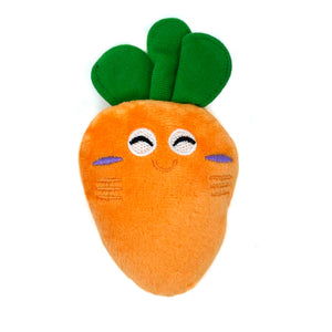 Smiling Carrot Soft Plush Dog Toy - Woof² HK
