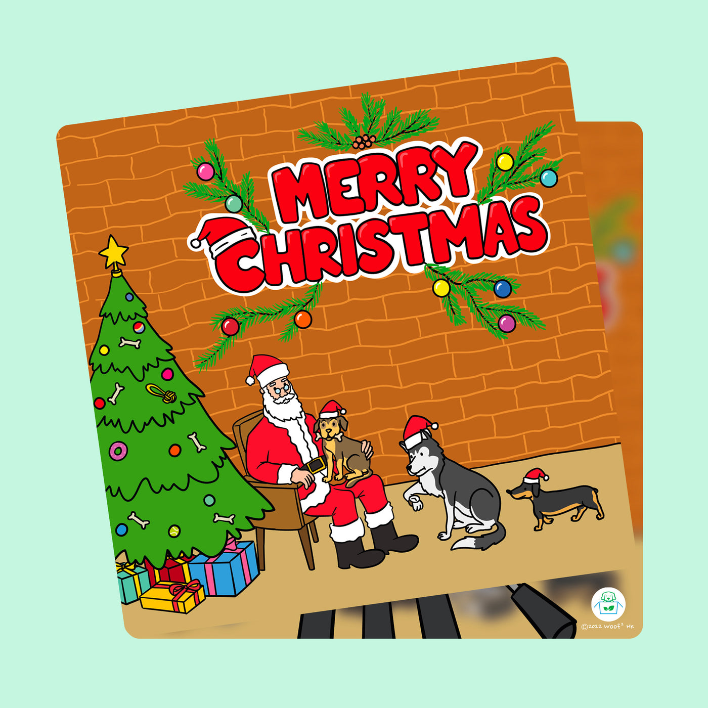 Woof² Merry Christmas Card - Woof² HK