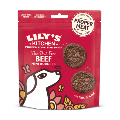 Lily's Kitchen The Best Ever Beef Mini Burgers Dog Treats - Woof² HK