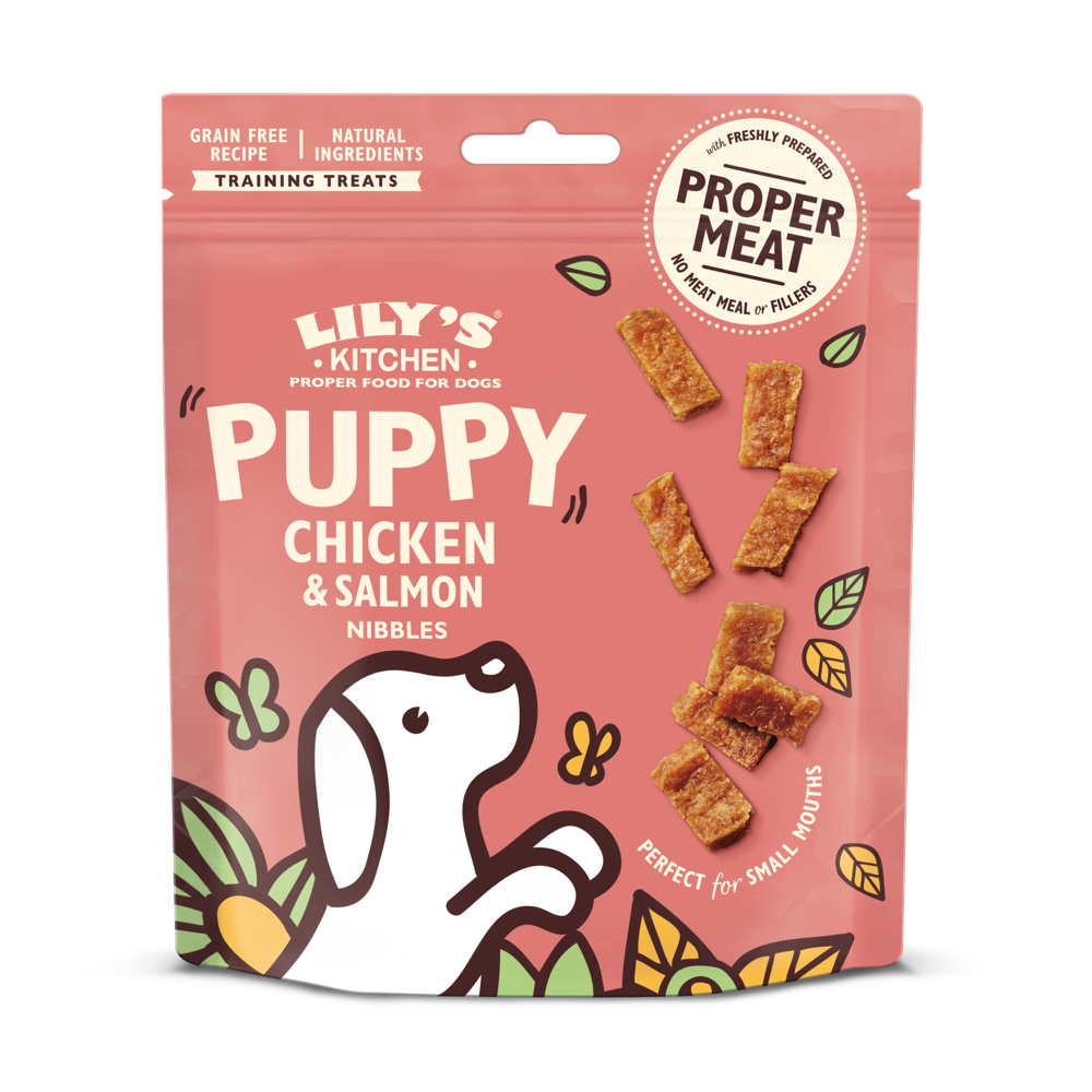 Lily's Kitchen Chicken and Salmon Nibbles Puppy Dog Treats - Woof² HK