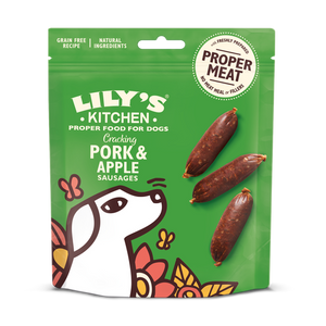 Lily's Kitchen Cracking Pork & Apple Sausages Dog Treats - Woof² HK