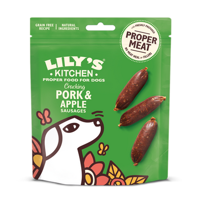 Lily's Kitchen Cracking Pork & Apple Sausages Dog Treats - Woof² HK