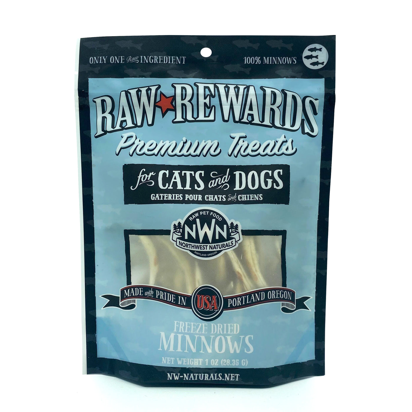 Northwest Naturals Raw Rewards Freeze Dried Treats For Dogs And Cats - Minnows - Woof² HK