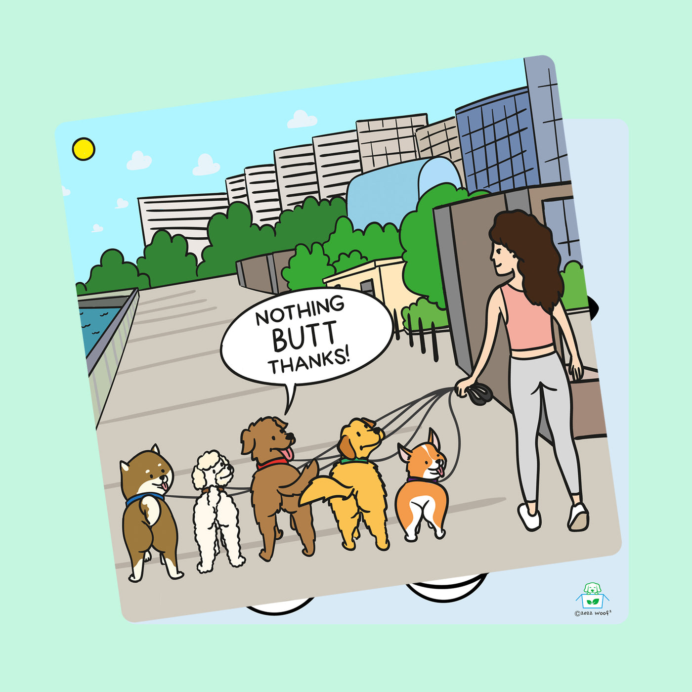 Woof² Nothing Butt Thanks Card - Woof² HK