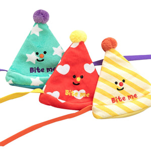 Biteme Happy Party Hat Soft Plush Plush Dog Toy - Woof² HK