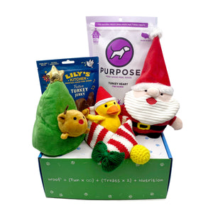 Woof² White Christmas Dog Gift Box - Woof² HK