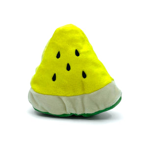 Yellow Watermelon Soft Plush Dog Toy - Woof² HK