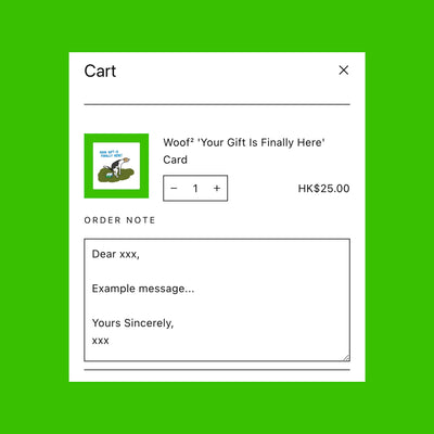 Woof² 'Your Gift Is Finally Here' Card - Woof² HK