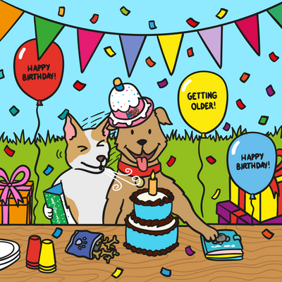 Woof² Happy Birthday Box Theme (Not For Sale) - Woof² HK