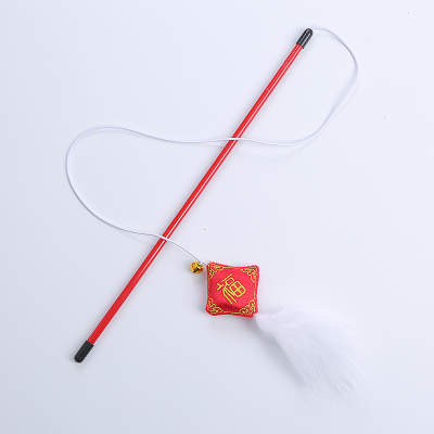 Chinese New Year 'Fortune' Soft Plush Teaser Wand Cat Toy - Woof² HK